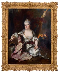 Portrett av Marie Louise Élisabeth d#39;Orléans hertuginne av Berry (1695-1719)