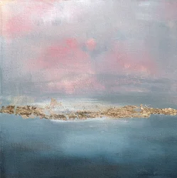 Rosa himmel, gylden horisont