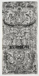 Ornamentpanel påskrevet Victoria Augusta, ca. 1507.