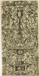 Ornamentpanel med Mars, God of Battles