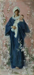 Vårmadonna (olje på plate)