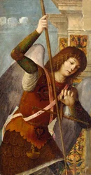 Triptykpanel med erkeengelen Michael, 1490-1500