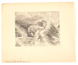 Illustrasjon for "Sandrushet ved Tisvilde"