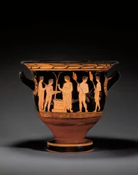 Attisk rødfigur klokkekrater, ca.420-400 f.Kr