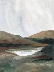 Den fredfylte fjellinnsjøen