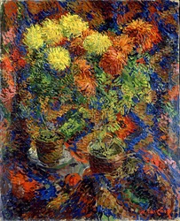 Krysantemum på et orientalsk teppe, 1907.