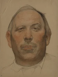 Portrett av Demyan Bedny 1883-1945, 1920-tallet