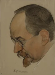 Portrett av Georgy Vasilyevich Chicherin 1872-1936, 1921