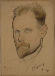 Portrett av Jan Berzin 1889-1938, 1921