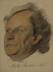 Portrett av Martin Andersen Nexø 1869-1954, 1922