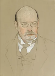 Portrett av maleren Ilya Ostroukhov 1858-1929, 1923