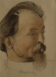 Portrett av politikeren Felix E. Dzerzhinsky 1877-1926, styreleder for Cheka, 1922