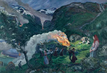 Midtsommernatt, Midtsommerbål