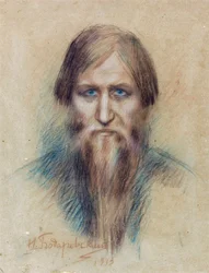 Portrett av den russiske mystikeren Grigori Yefimovich Rasputin (Rasputin
