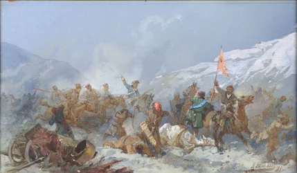 Kjemp med Pugachevs tropper, 1891.