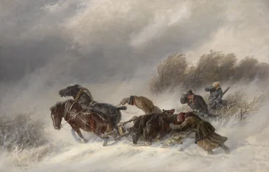 Tilbake fra en bjørnejakt, 1881