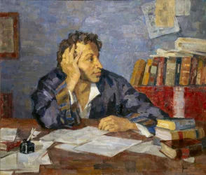Portrett av poeten Alexander S. Pushkin