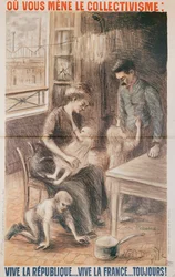 A Factory Workers House, valgplakat, 1909 farge litho