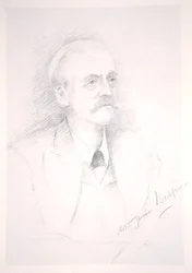 Portrett av Sir Arthur James Balfour (1848-1930) fra et album på Entente Cordiale