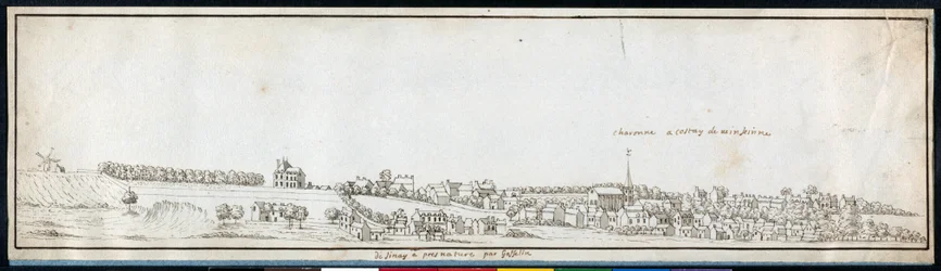 Charonne, ca. 1677 (penn og blekk med vask på papir)