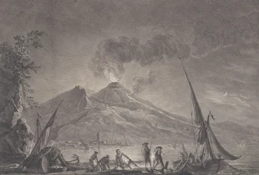 Utsikt over Vesuv som det var i 1757, 1762.