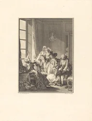 Julie besvimer i en lenestol