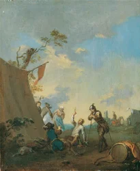 Soldater i leiren