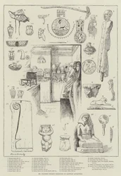 Mr Flinders Petries utstilling av egyptiske antikviteter