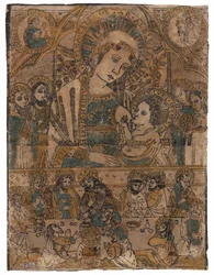 Madonna lactans med nattverden (tresnitt)