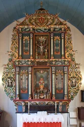 Altertavle, Mo I Rana kirke, 1765 (malt tre)
