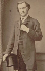 Portrett av komponisten Charles Lenepveu 1840-1910, 1870.