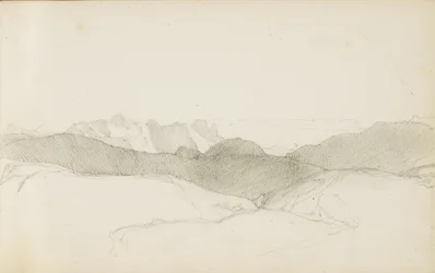 Tegning fra et album med tittelen "The Baskerland", 1862-63
