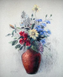 Blomster (pastell på papir)