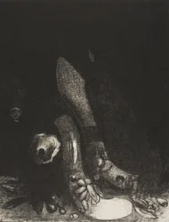 Blomster faller og hodet til en pyton dukker opp, plate 5 av 24