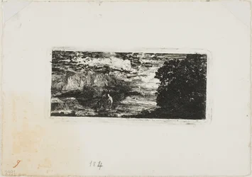 Rytter under en stormfull himmel