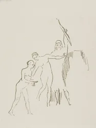 Umiddelbart oppstår tre gudinner, plate 11 av 24