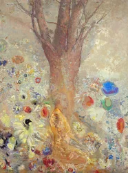 Buddha - Maleri av Odilon Redon (1840-1916)