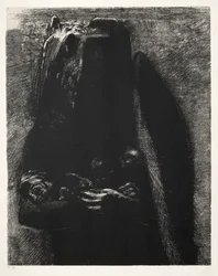 The Temptation of Saint Anthony First Series: It Is the Devil, Bearing Beneath His Two Wings,1888.