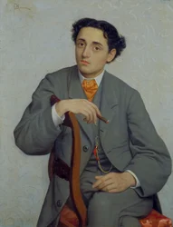 Portrett av en ung mann, ca. 1865–66 (olje på lerret)