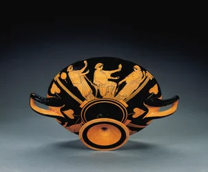 Attic rødfigur kylix, ca. 470 f.Kr. (terrakotta) (se også 2636771-2)