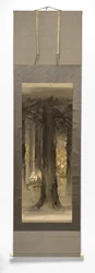Kitsune No Yomeiri [Revens bryllup], slutten av 1800-begynnelsen av 1900-tallet (blekk på silkemontert papir med elfenbensrulle)
