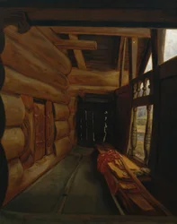 Setesdal Interiør (olje på lerret)