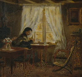 Kunstnerens mor, Holskogen (olje på lerret)