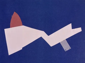 Universal War: Collage-verk av Olga Rosanova, januar 1916