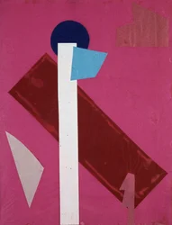 Universal War: Collage-verk av Olga Rosanova, januar 1916