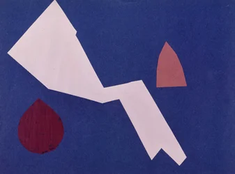 Universal War Collage-verk av Olga Rosanova, januar 1916