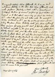 Avtale av Oliver Goldsmith om å skrive for James Dodsley, 31. mars 1763.