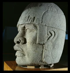 Colossal Head 4 fra San Lorenzo, Veracruz, Mexico, preklassisk (basalt)