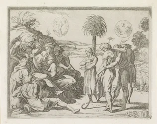 Joseph forteller sine drømmer til brødrene sine Malerier i Raphaels Loggia (serietittel)