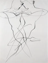 To figurer i motsatt bevegelse, dans